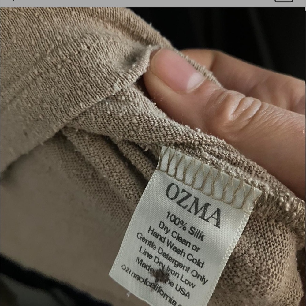 OZMA Tan Button-Up Crop Top - Picture 6 of 13